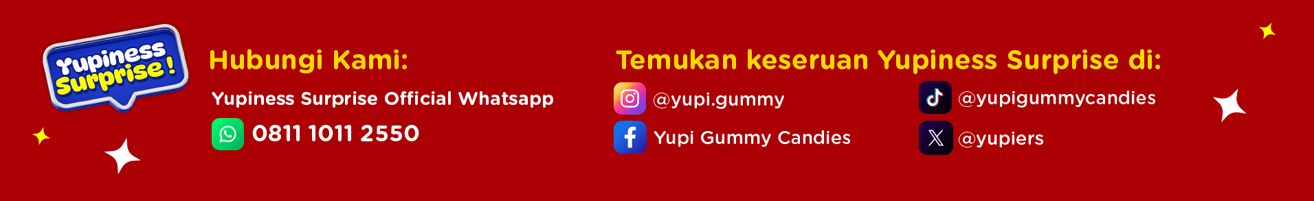 Informasi kontak dan media sosial